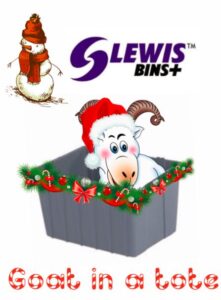 Move Over Elf on a Shelf. . . Lewis Bins + Has Goat in a Tote